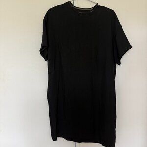 Vince Black Knee-Length Shift Dress